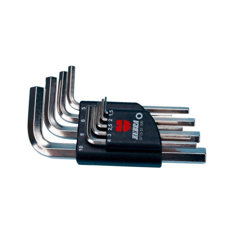Porsche Zebra Plastic Holder & Allen Key Assortment 9 Pieces 071531100