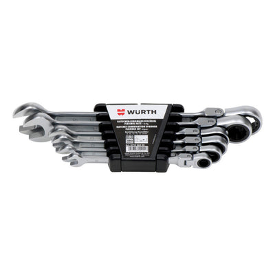 Porsche Zebra Powerdriv Ratchet Combination Wrench Assortment 6 Pieces 071426350