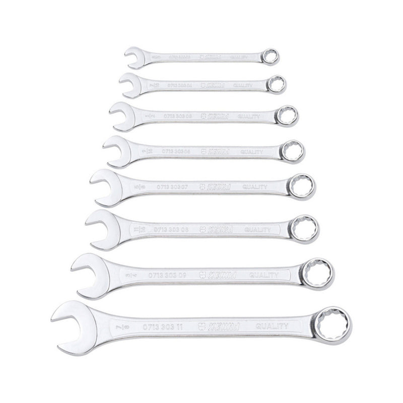 Porsche Zebra Powerdriv Standard Combination Wrench Pack of 8 071330340