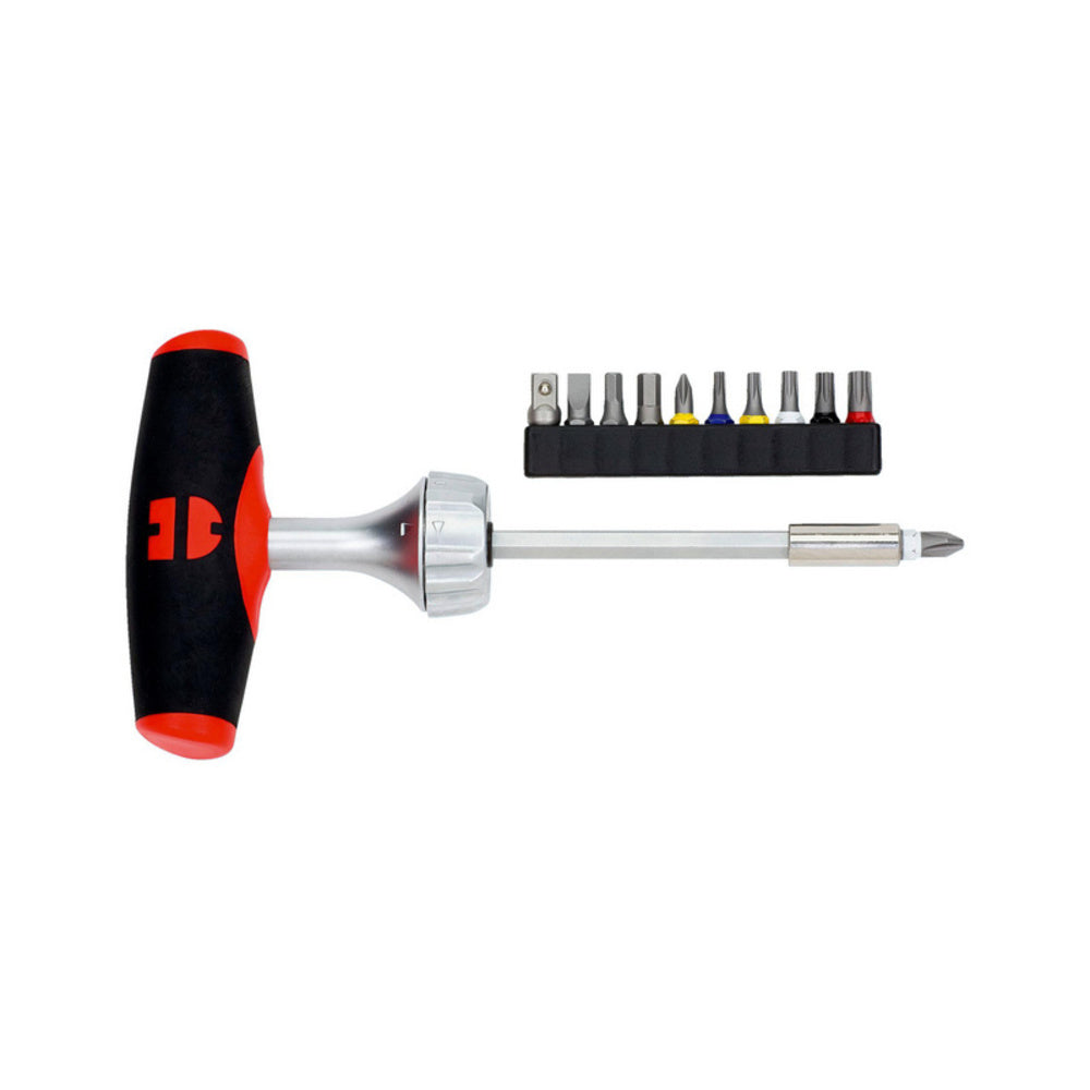 Porsche Zebra T-Handle Ratchet Screwdriver Set 11 Bits 061363040