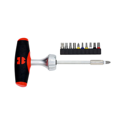 Porsche Zebra T-Handle Ratchet Screwdriver Set 11 Bits 061363040
