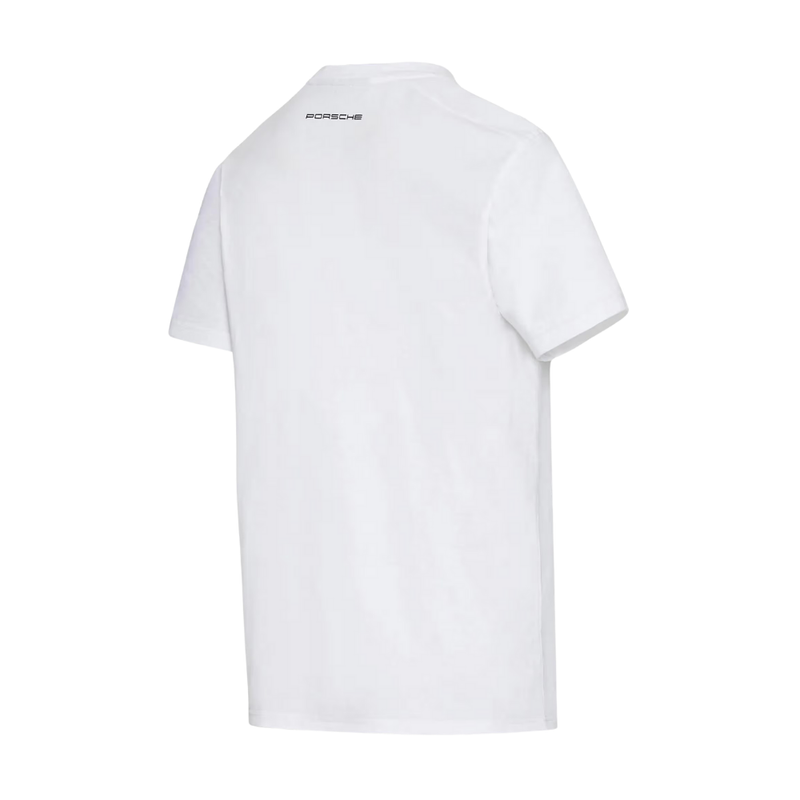 Porsche x 968 L'ART Crew Neck Unisex Pullover T-Shirt - White