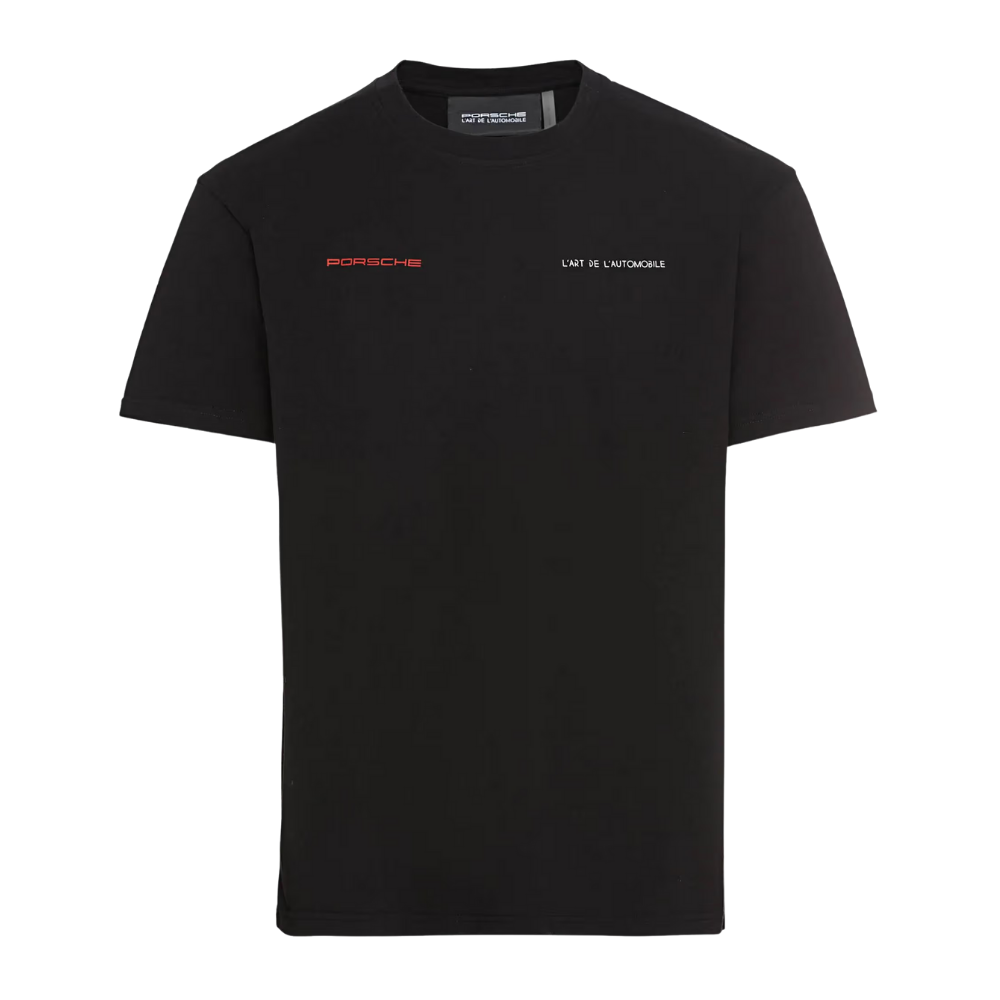 Porsche 968 L'ART x Crew Neck Short Sleeve Unisex T-Shirt - Black