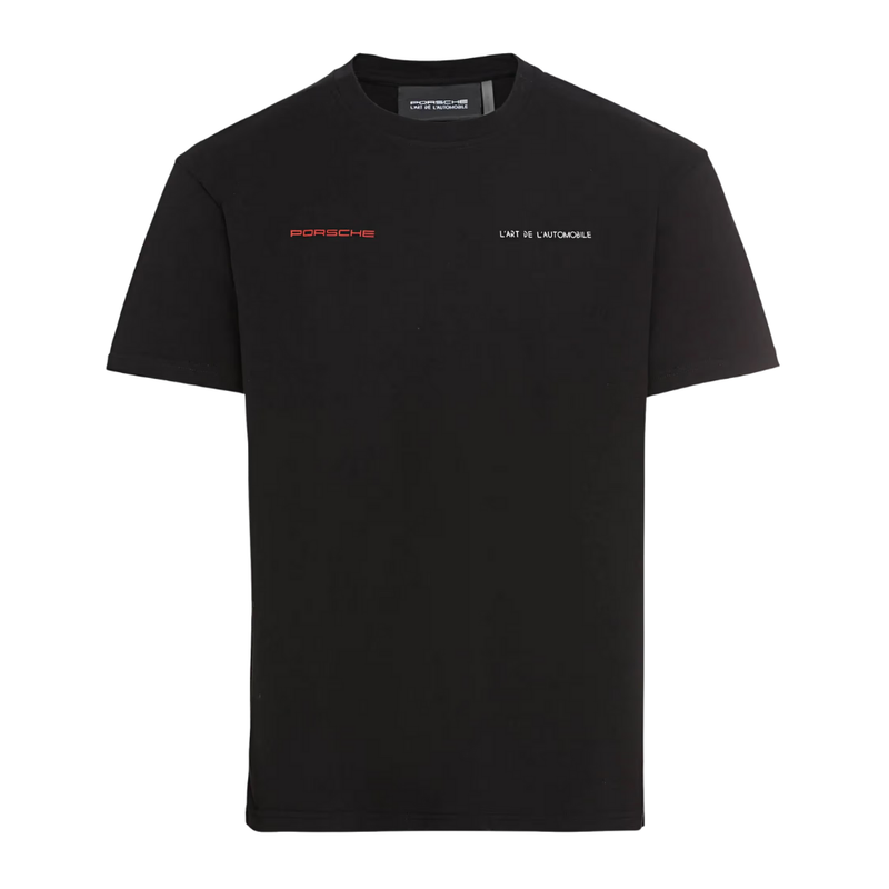 Porsche 968 L'ART x Crew Neck Short Sleeve Unisex T-Shirt - Black