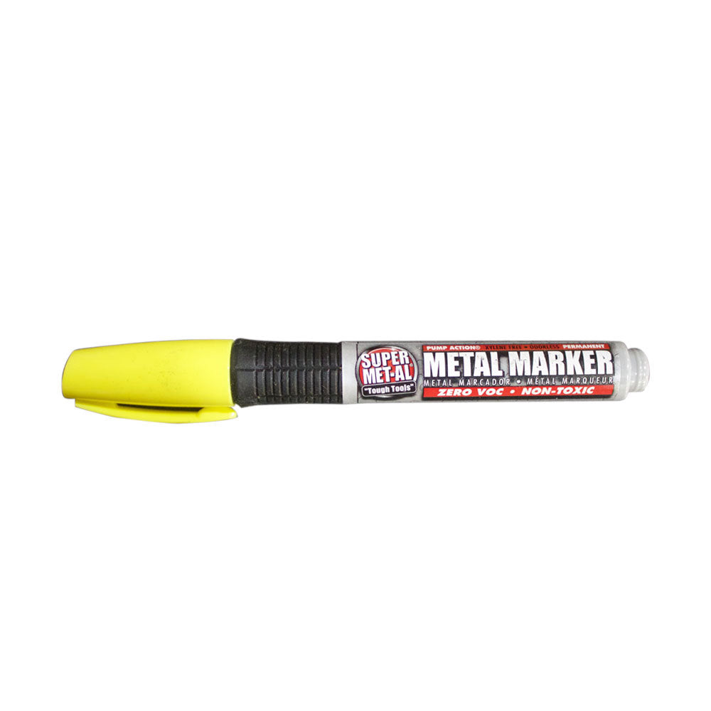 Pump Action Water Based Permanent Marker - Yellow