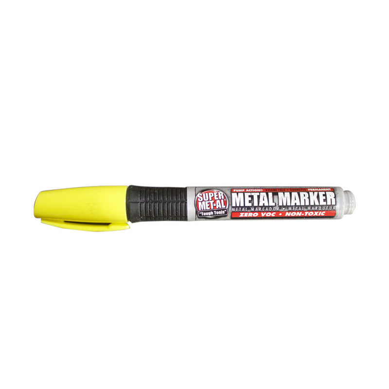 Pump Action Water Based Permanent Marker - Yellow