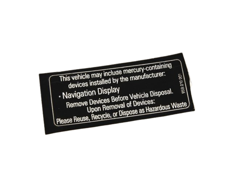 Quicksilver Notice Sticker - 911 | Macan | 2014-2019