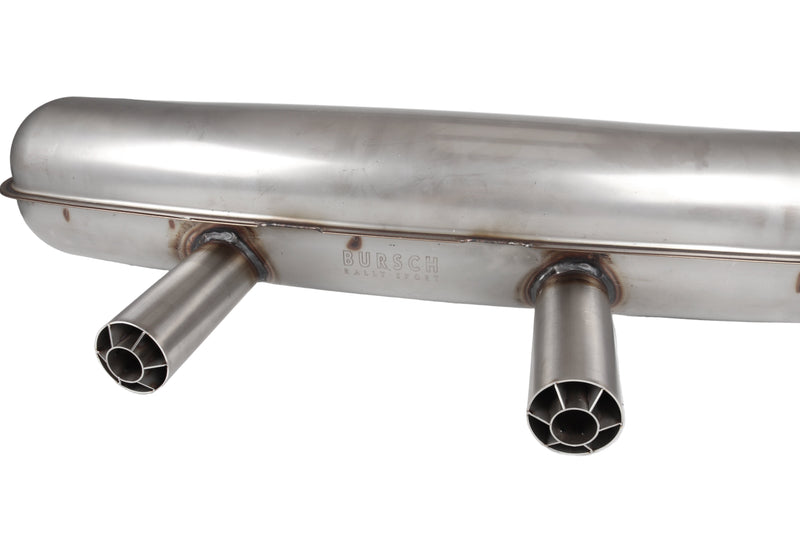 Rally Sport Muffler with 2.5” Cookie Cutter tips 911 | 1965-1973