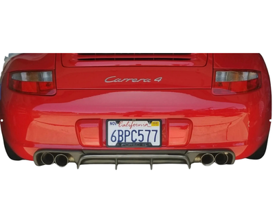 Rear Bumper Polyurethane Diffuser Spoiler - 911 | 2005-2008