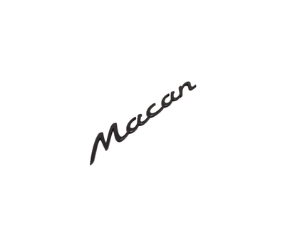 Rear Emblem Logo - Matt Black - Macan | 2015-2018