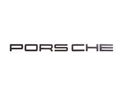 Rear Emblem Logo - Matt Black - Macan | 2015-2025