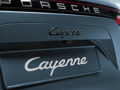 Rear Lid Emblem Logo - Black - Cayenne | 2019-2025