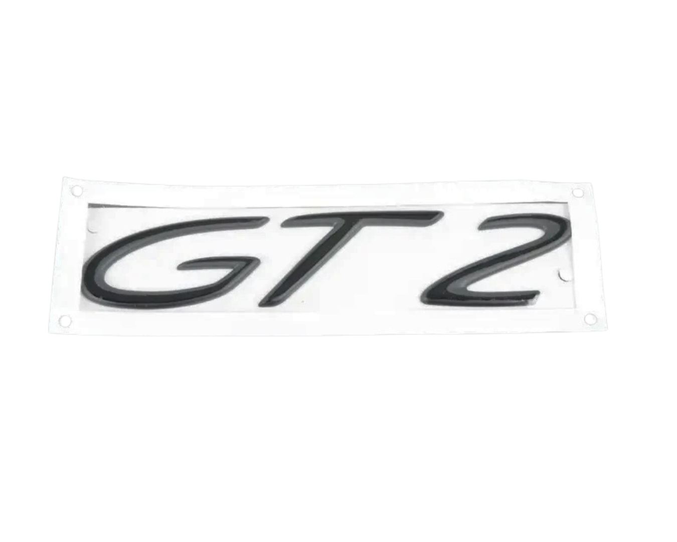 Rear Lid GT2 Emblem Logo - Rally Black - 911 | 1999-2004