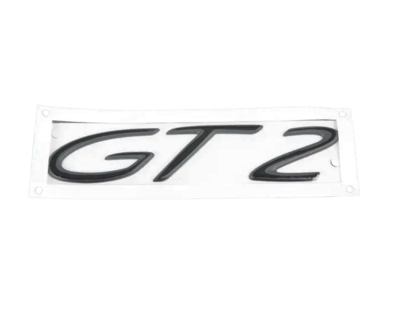 Rear Lid GT2 Emblem Logo - Rally Black - 911 | 1999-2004