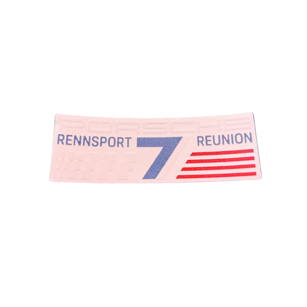 Rennsport 7 Logo Sticker - White