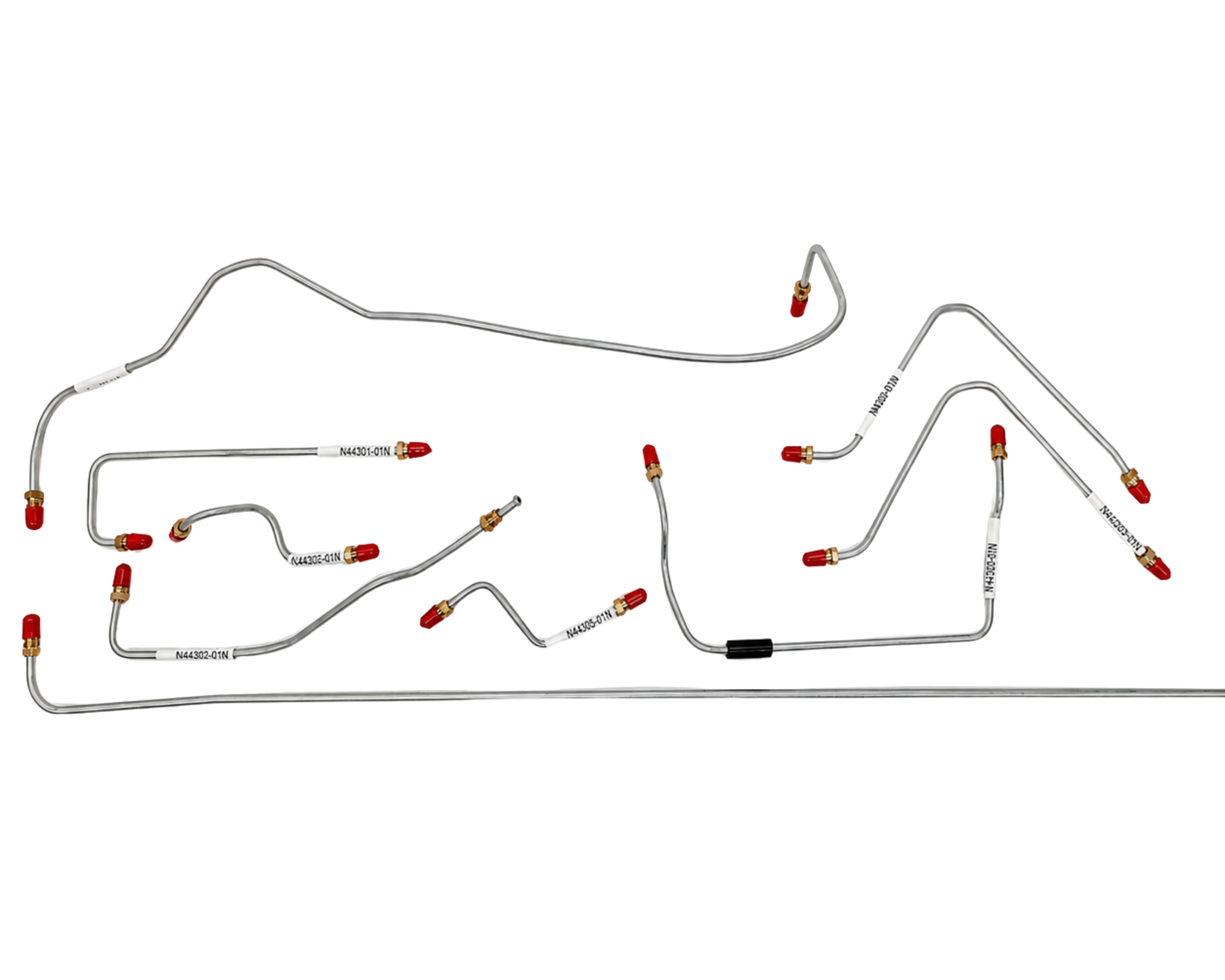 Porsche Pre-Bent Brake Line 9-Piece Kit - 911 - 912 | 1968  SMC-355-650-10