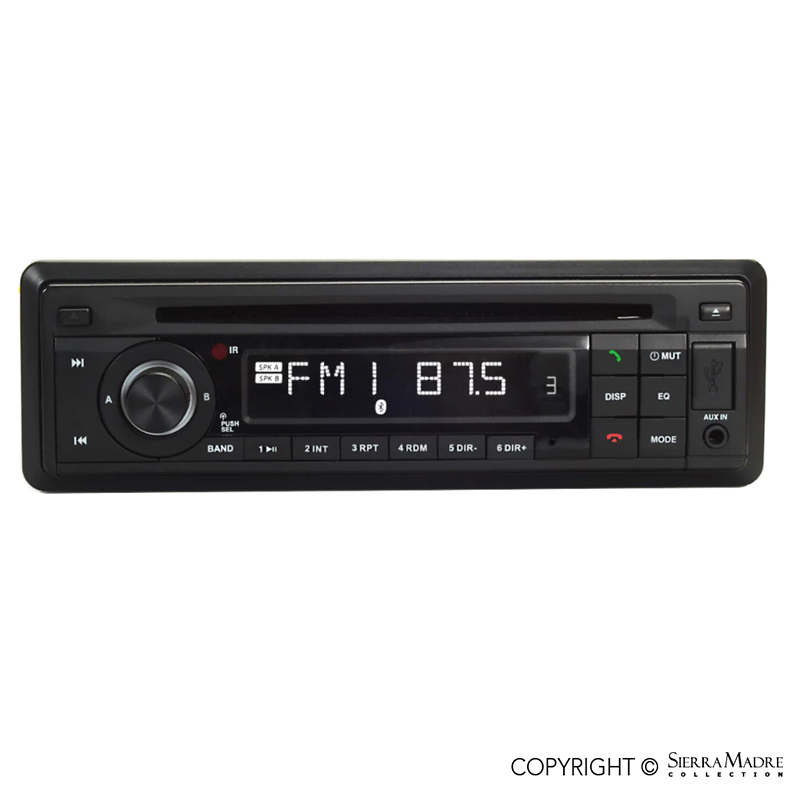 Single DIN Bluetooth Radio, 911/912E/930 (74-89) - Sierra Madre Collection