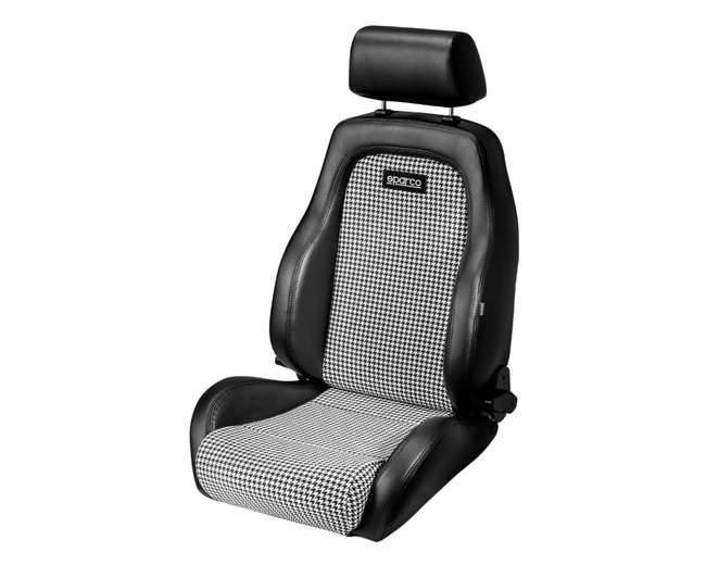 Porsche Sparco GT Seat Black with Houndstooth Insert | SPA-009-012-N-RBI - Sierra Madre Collection