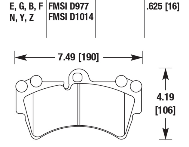 Disc Brake Pad (Front), Cayenne (03-09) - Sierra Madre Collection