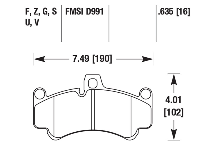 Disc Brake Pad (Front), 911/Boxster (01-13) - Sierra Madre Collection