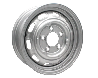 Porsche 15 x 4.5 Painted Disc Brake Wheel 5 Lug - Silver - 356C - 911 - 912 | 901-361-013-10