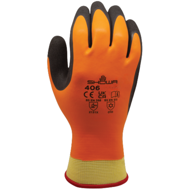 Showa 406 Water Repellent Cold Protection Coated Gloves