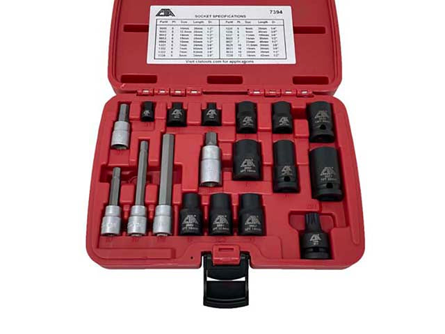 Socket Set - 18-piece Brake Caliper Socket Set 7394