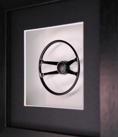 Steering Wheel 911 1967 Hockey Puck Porsche Art Box Framed
