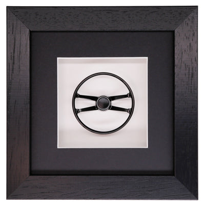 Steering Wheel 911 1967 Hockey Puck Porsche Art Box Framed
