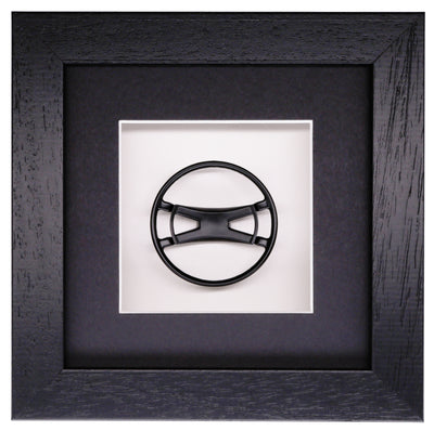 Steering Wheel 911 1969-73 Batwing Style Porsche Art Box Framed