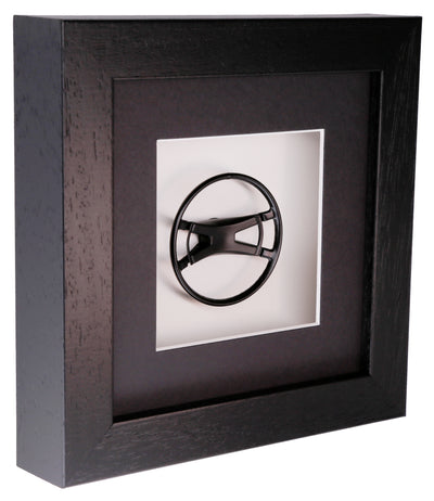 Steering Wheel 911 1969-73 Batwing Style Porsche Art Box Framed