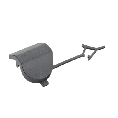 Tow Hook Cover Cap - Left - Satin Black - Cayenne | 2015-2018