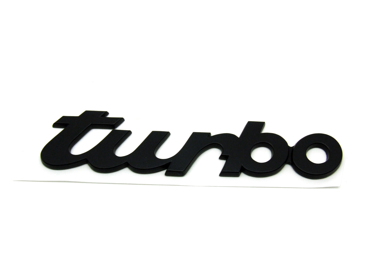 Turbo Emblem Logo - Black - 911 | 930 | 1988-1994