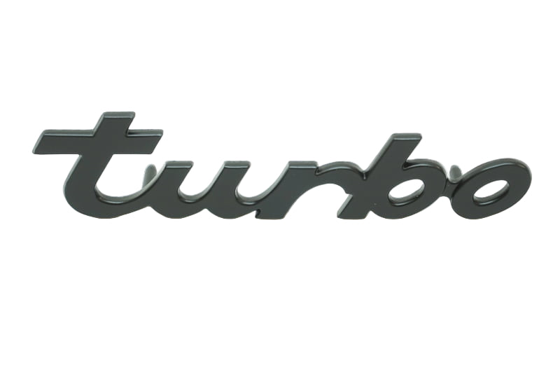 Turbo Emblem Logo - Black - 930 | 1976-1977