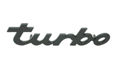Turbo Emblem Logo - Black - 930 | 1976-1977