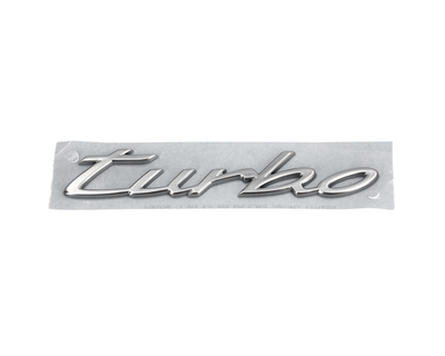 Turbo Emblem Logo - Light Silver Metallic - Taycan | 2020-2023