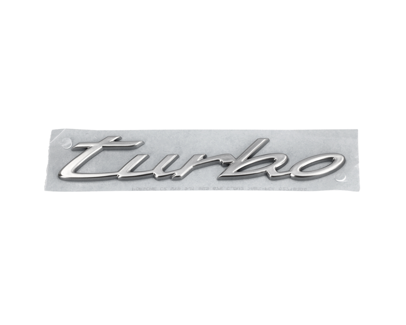 Turbo Emblem Logo - Light Silver Metallic - Taycan | 2020-2023