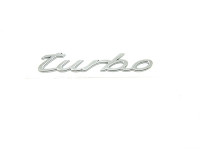 Turbo Hatch Emblem - White Silver Chrome - Cayenne | 2011-2018