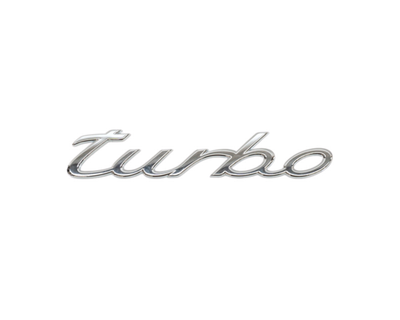 Turbo Rear Emblem Logo - Chromed - Macan | 2015-2018