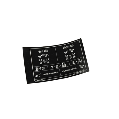 Tyre Pressure Data Plate - Cayenne | 2018