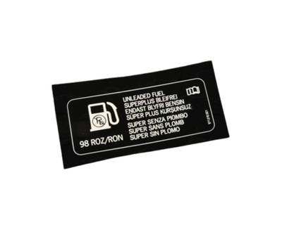 Unleaded Petrol Mode Sticker - 98 ROZ - Panamera | 2017-2024