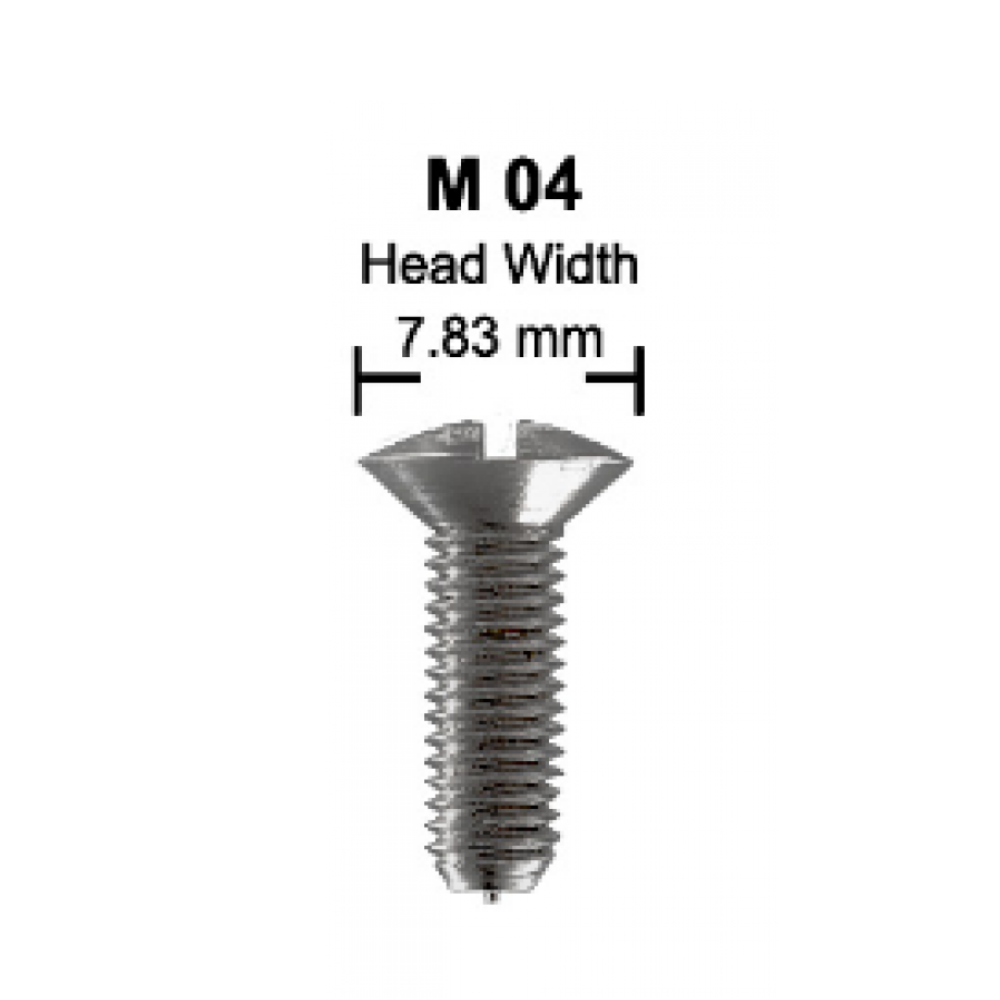 Oversized Head Oval Slot Screw M04X016 (10 Pieces) - Sierra Madre Collection