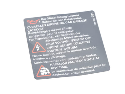 Warning Sign Sticker - Cayenne | 2003-2010