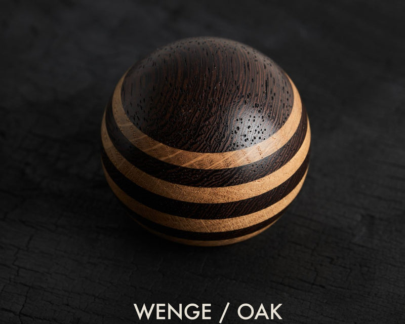Wenge Oak Tribute Shifter Knob - Black Anodised