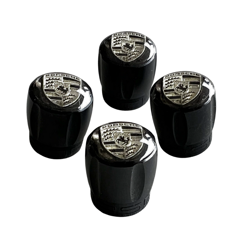 Wheel Silver Crest Valve Cap Set - 911 | 2012-2018