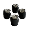 Wheel Silver Crest Valve Cap Set - 911 | 2012-2018