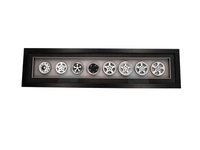 Wheels Collection Of 6 Porsche Art Box Framed - 1:8 Scale
