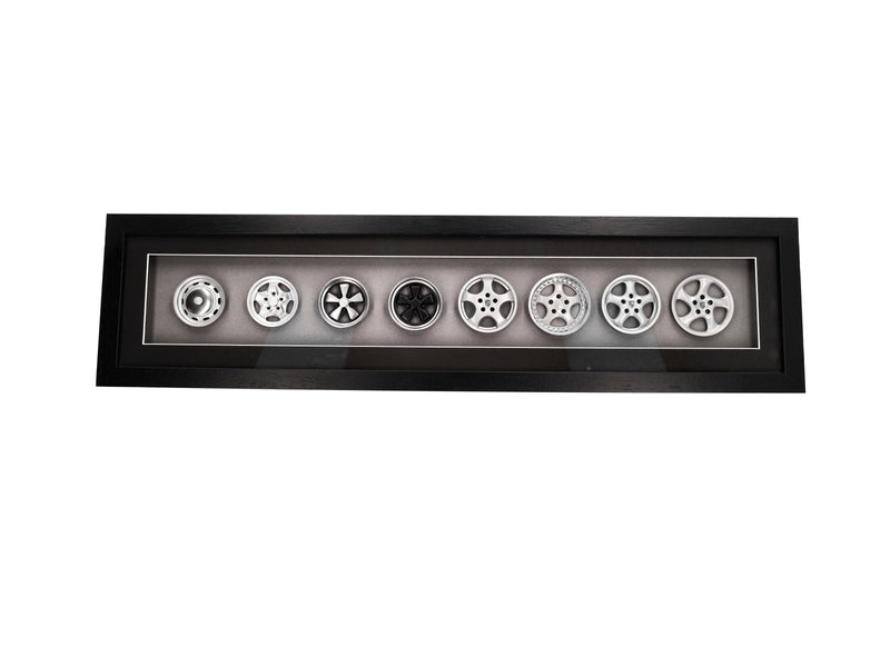 Wheels Collection Of 6 Porsche Art Box Framed - 1:8 Scale
