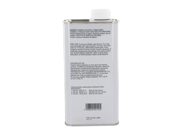 Porsche Hydraulic System Fluid (CHF 202) for Power Steering and Hydraulic System - (1 Liter), 912/Cayenne/911/Boxster/Panamera/Macan/718 Spyder/718 Boxster | 1965-2023 G0040001LDSP
