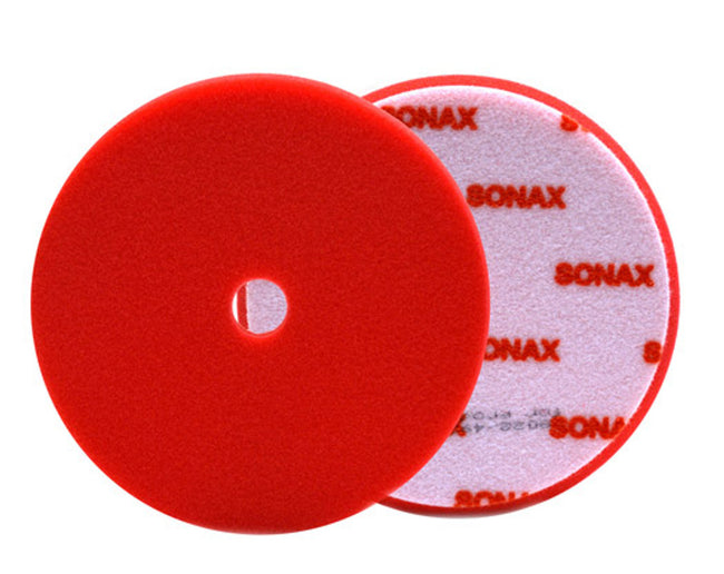 Sonax Red Hard Cutting/Polishing Pad - 6.5 inches (165 mm)